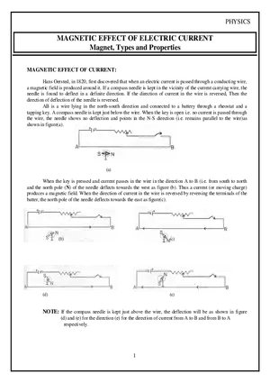 Magnet, Types and Properties