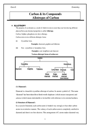 Allotropes of Carbon