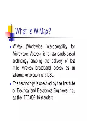 What is WiMax