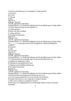 Chapter 9 Online Retailing and Services Part 2