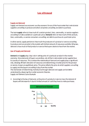 Law of Demand