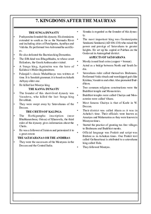 7. Kingdoms After the Mauryas