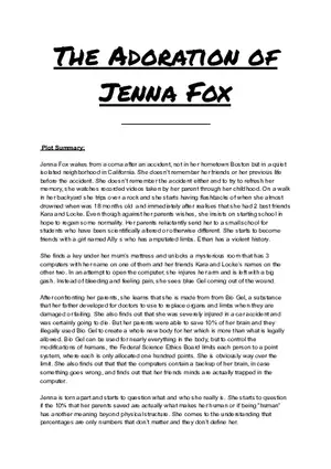 The Adoration of Jenna Fox