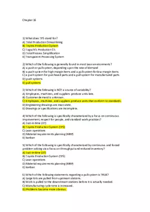 Chapter 16 Lean Operations
