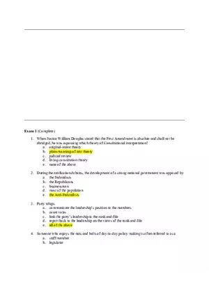 American Government Exam 1