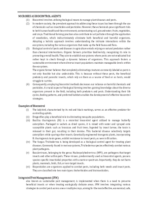 Microbes as Biocontrol Agents