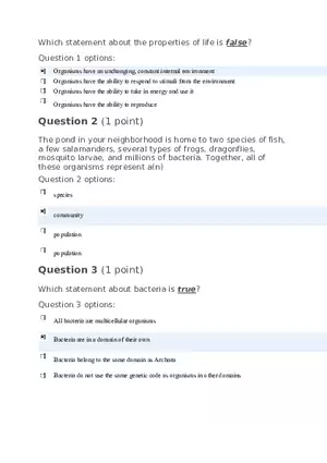 Which Statement about the Properties of Life is False