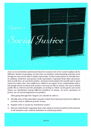 Chapter 4 Social Justice