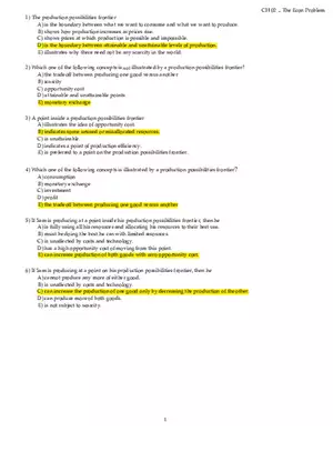 Chapter 02 The Econ Problem Answers Part 1