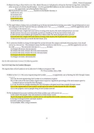 Chapter 01 What is Economics Answers Part 2