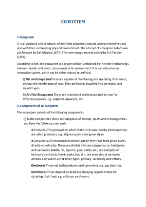 Ecosystem
