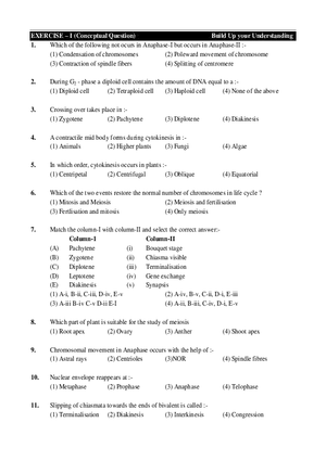 Cell Cycle and Cell Division