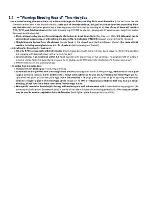 Warning Bleeding Hazard  Thrombolytics