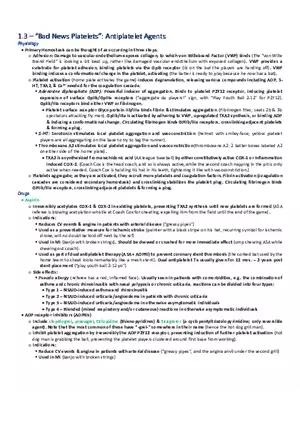 Bad News Platelets  Antiplatelet Agents