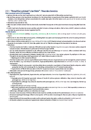 Distal Convoluted Tube Slide  Thiazide Diuretics