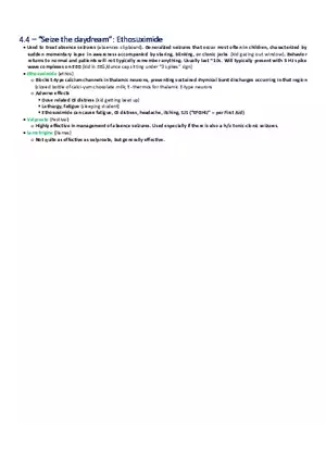 Seize the Daydream  Ethosuximide