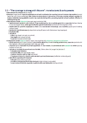 The Coverage is Strong with This One  Monobactams & Carbapenems