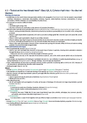 Soloist at the Heartbreak Hotel  Class I (A, B, C) Antiarrhythmics – Na-Channel Blockers