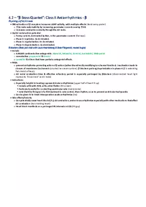 β Brass Quartet  Class II Antiarrhythmics - β