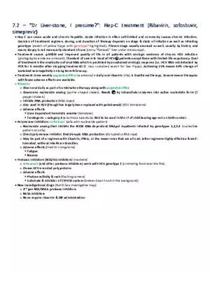 Dr Liver-stone, I presume  Hep-C Treatment (Ribavirin, Sofosbuvir, Simeprevir)