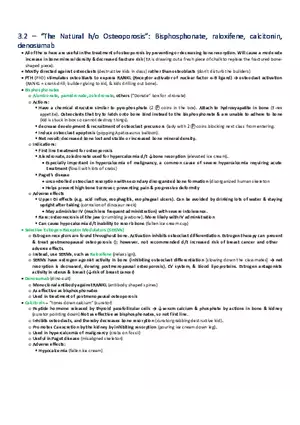 The Natural HO Osteoporosis  Bisphosphonate, Raloxifene, Calcitonin, Denosumab