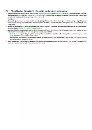 Breakfast at Cisplatin’s  Cisplatin, Carboplatin, Amifostine