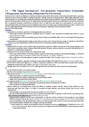 The Typical Impressionist  First Generation Antipsychotics