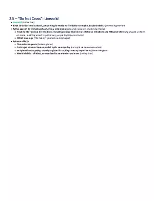 Do Not Cross  Linezolid