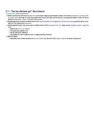 Let My Chickens Go  Daptomycin