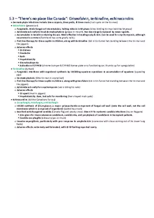 There’s no Place Like Canada  Griseofulvin, Terbinafine, Echinocandins