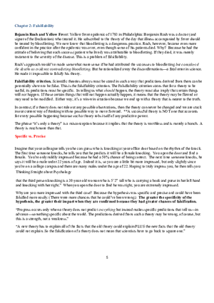 Chapter 2 Falsifiability