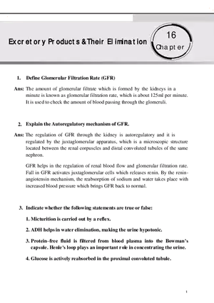 Excretory Products &Their Elimination