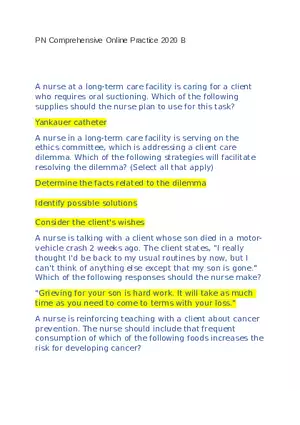 PN Comprehensive Online Practice 2020 B   Part 1