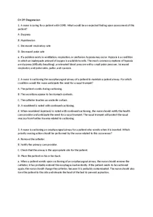 Chapter 39  Oxygenation Key