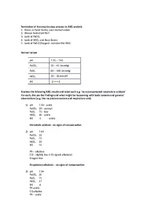 ABG Practice Questions with Answers