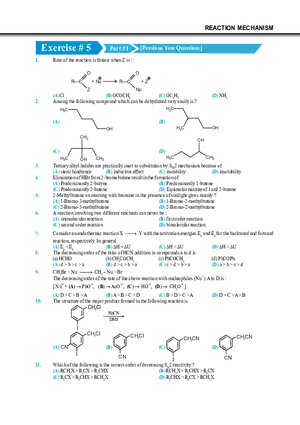 Reaction Mechanism Exercise # 5