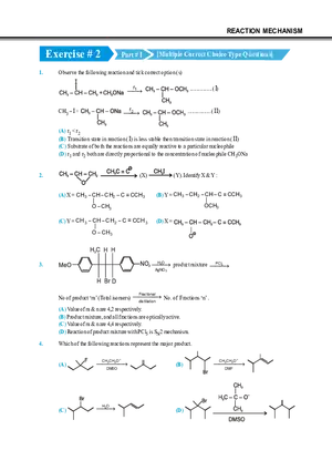 Reaction Mechanism Exercise # 2