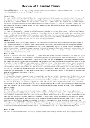 Review of Financial Panics