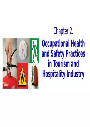 Chapter 2. Occupational Health and Safety Practices in Tourism and Hospitality Industry