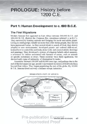 Prologue: History before 1200 C.E.