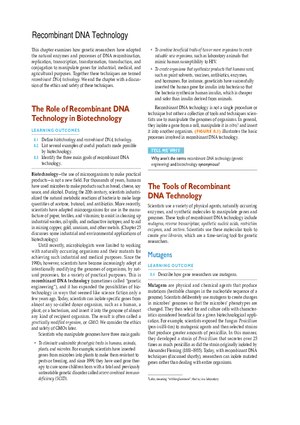 Recombinant DNA Technology