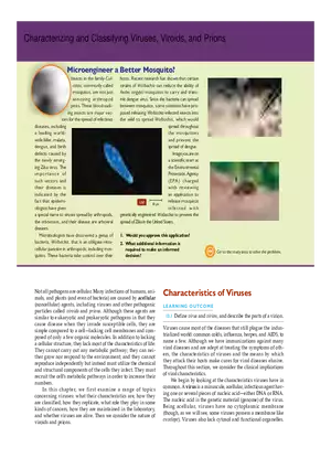 Characterizing and Classifying Viruses, Viroids, and Prions