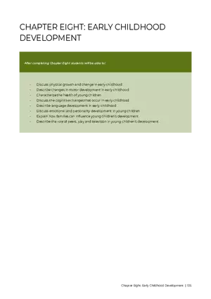 Physical Development in Early Childhood