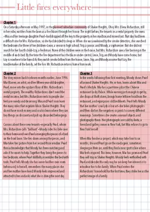 Little Fires Everywhere Summary