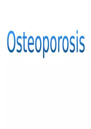 Osteoporosis