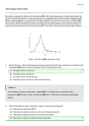 Unit 3 Progress Check MCQ