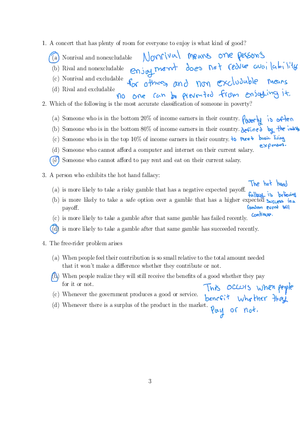 Econ Exam 3 Version A