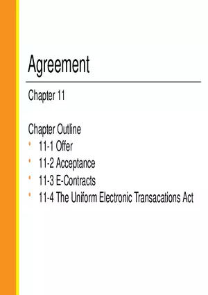 Chapter 11 Agreement