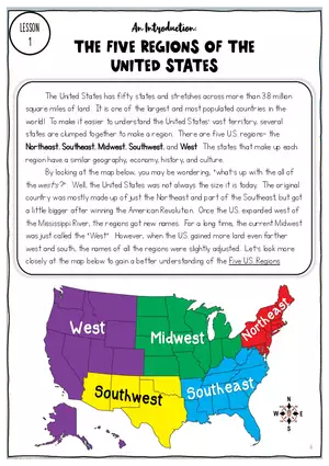 The Five Regions of the United States