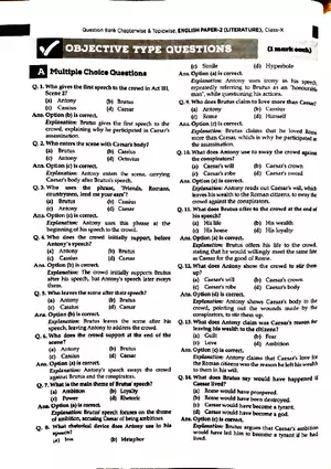 English Paper-2 (Literature)